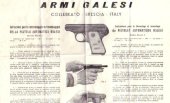 book Armi Galesi Brescia and Collebeato Pistol Manual