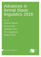 book Advances in formal Slavic linguistics 2018