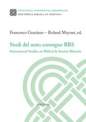 book Studi del sesto convegno RBS: International Studies on Biblical & Semitic Rhetoric