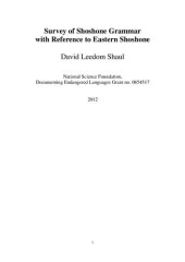 book Survey of Shoshone Grammar with Reference to Eastern Shoshone