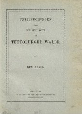 book Untersuchungen über die Schlacht im Teutoburger Wald