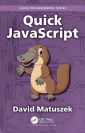 book Quick JavaScript (Quick Programming)