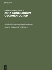 book Acta conciliorum oecumenicorum: Volumen II Collectio Veronensis