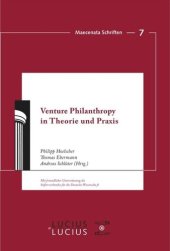 book Venture Philanthropy in Theorie und Praxis