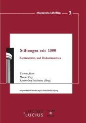 book Stiftungen seit 1800: Kontinuitäten und Diskontinuitäten