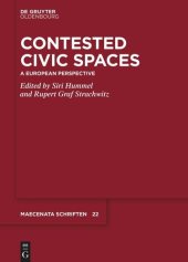 book Contested Civic Spaces: A European Perspective