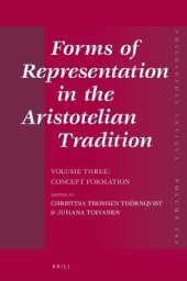 book Forms of Representation in the Aristotelian Tradition. Volume Three: Concept Formation