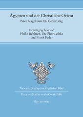 book Ägypten und der Christliche Orient: Peter Nagel zum 80. Geburtstag