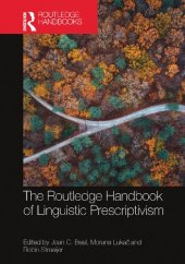 book The Routledge Handbook of Linguistic Prescriptivism