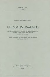 book Glossa in Psalmos. The Hiberno-Latin Gloss on the Psalms of Codex Palatinus Latinus 68 (Psalms 39:11-151:7)