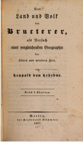 book Das Land und Volk der Bructerer, als Versuch einer vergleichenden Geographie der älteren und mittleren Zeit