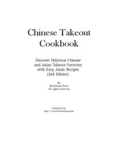 book Chinese Takeout Cookbook: Discover Delicious Chinese and Asian Favorites with Easy Oriental Recipes