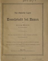 book Das römische Lager zu Kesselstadt bei Hanau