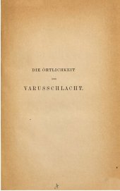 book Die Örtlichkeit der Varusschlacht