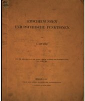 book Erscheinungen und psychische Funktionen