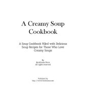 book A Creamy Soup Cookbook: A Winter Cookbook Filled with Delicious Soup Recipes