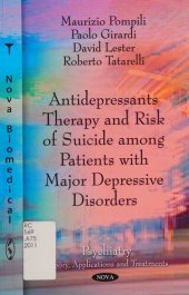 book Antidepressants Therapy and Risk of Suicide Among Patients With Major Depressive Disorders