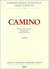 book CAMINO (Edición crítico-histórica) (Obras completas de San Josemaría Escrivá) (Spanish Edition)