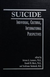 book Suicide: Individual, Cultural, International Perspectives