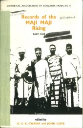 book Records of the Maji Maji Rising, Part One