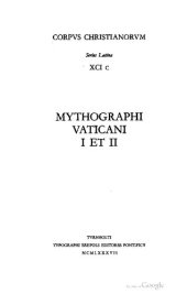 book Mythographi Vaticani I et II