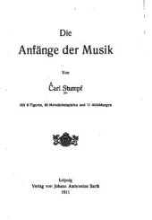 book Die Anfänge der Musik