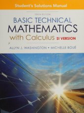 book Student Solutions Manual for Basic Technical Mathematics with Calculus, SI Version (10th Edition)