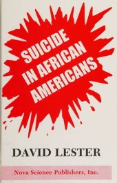 book Suicide in African Americans