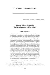 book On the Three Stages in the Development of Socialism