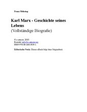 book Karl Marx: Geschichte seines Lebens