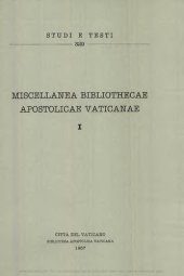 book Miscellanea Bibliothecae Apostolicae Vaticanae