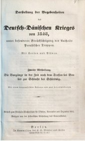 book Die Vorgänge in der Zeit nach dem Treffen bei Bau bis zur Schlacht bei Schleswig