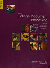 book Gregg College Keyboarding & Document Processing Lessons 121-180