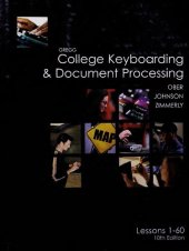 book Gregg College Keyboarding & Document Processing Lessons 1-60