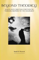 book Beyond Theodicy: Jewish and Christian Continental Thinkers Respond to the Holocaust