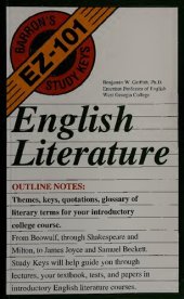 book English Literature (Barron's Easy 101 Study Keys)