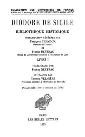 book Diodore de Sicile, Bibliothèque historique, Tome I : Introduction générale & Livre I