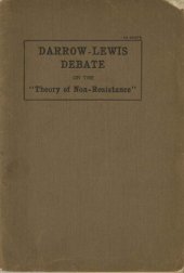 book Darrow-Lewis Debate on the "Theory of Non-Resistance"