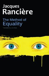 book The Method of Equality: Interviews with Laurent Jeanpierre and Dork Zabunyan