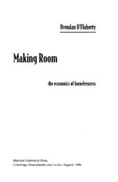 book Making Room: The Economics of Homelessness