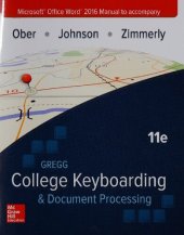 book Microsoft Office Word 2016 Manual for Gregg College Keyboarding & Document Processing