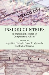 book Inside Countries: Subnational Research in Comparative Politics