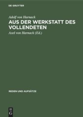 book Reden und Aufsätze: Band 5 Aus der Werkstatt des Vollendeten