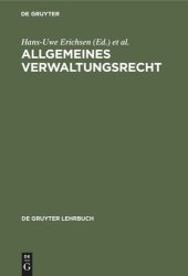 book Allgemeines Verwaltungsrecht