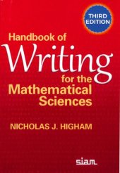 book Handbook of Writing for the Mathematical Sciences