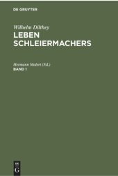 book Leben Schleiermachers: Band 1