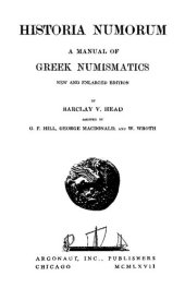 book Historia Numorum: A Manual of Greek Numismatics