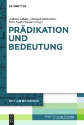 book Prädikation und Bedeutung