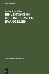 book Einleitung in die drei ersten Evangelien