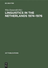 book Linguistics in the Netherlands 1974–1976: Papers